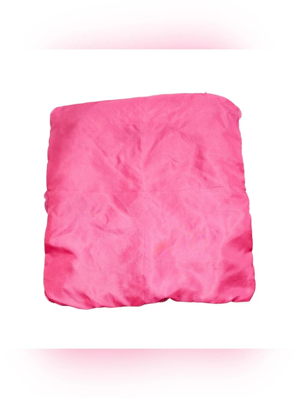 Pink 3D Rose Flower Decorative Pillow Case Satin Floral Cushion Cover 15